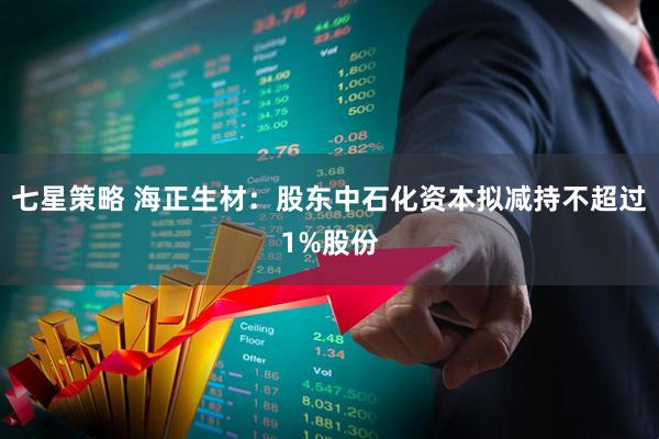 七星策略 海正生材：股东中石化资本拟减持不超过1%股份